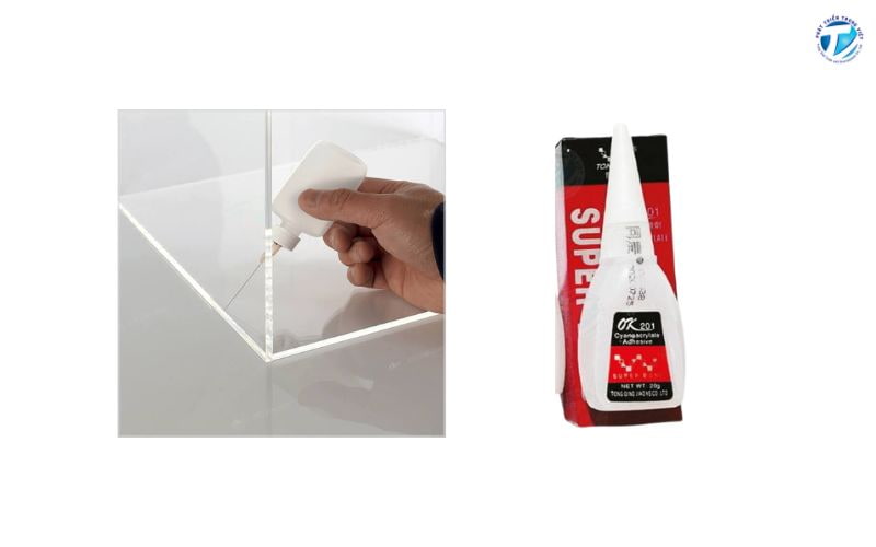 Keo dán TONG QING OK 201 không để lại vệt trắng sau khi dán 